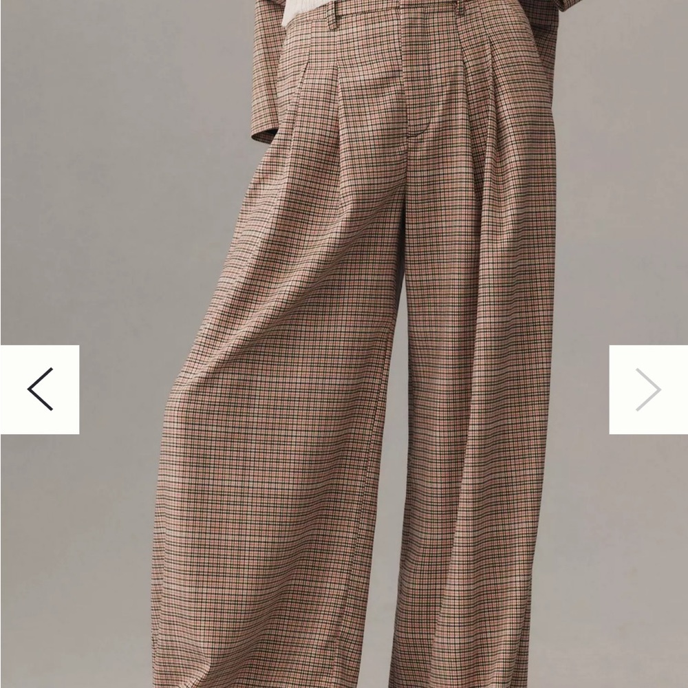 Maeve Plaid Wide Leg Pants